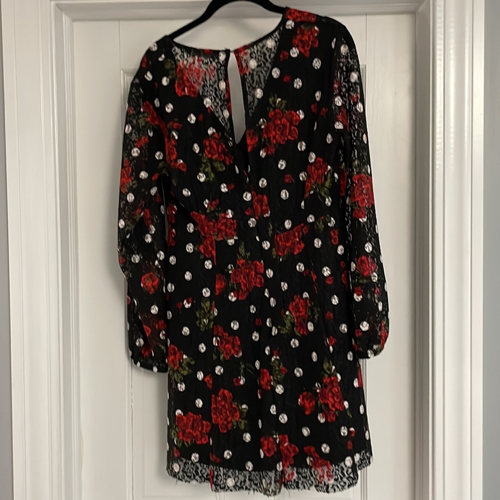 Zara lace rose print dress - Picture 3 of 6